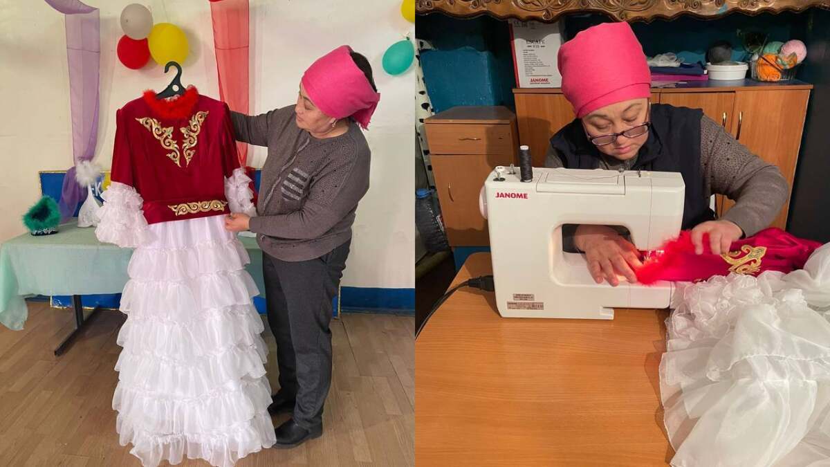 Отбывающая срок павлодарка шьет национальные платья и головные уборы