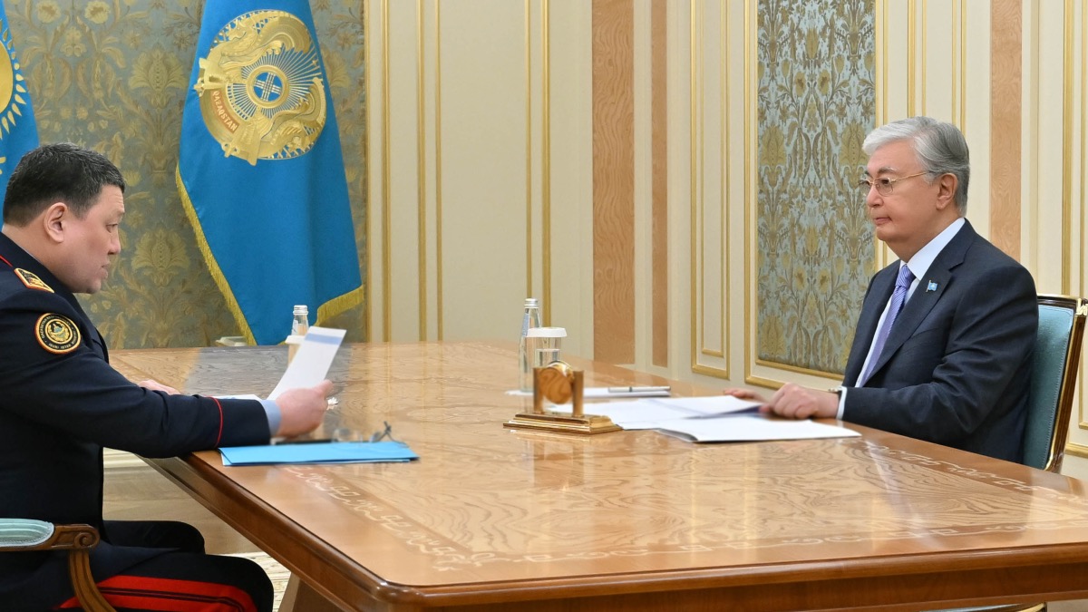 Токаев принял министра внутренних дел Ержана Саденова