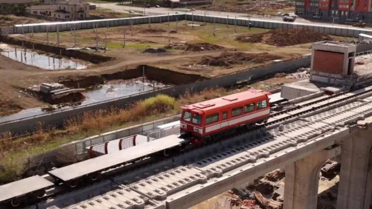 LRT рельс жолының 25 пайызы аяқталды