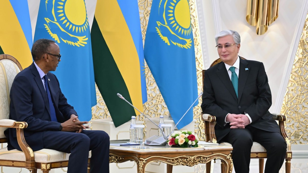Токаев провел переговоры с Президентом Руанды Полем Кагаме