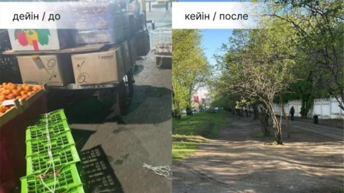 Алматының Алмалы ауданында киім және ет, тамақ өнімдерін сату бойынша 75-тен астам стихиялық сауда нүктелері жойылды 