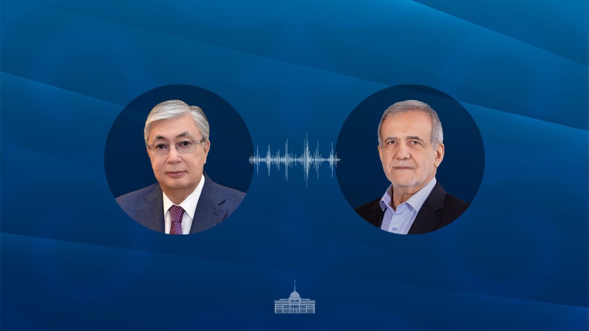 Токаев провел телефонный разговор с Президентом Ирана Масудом Пезешкианом