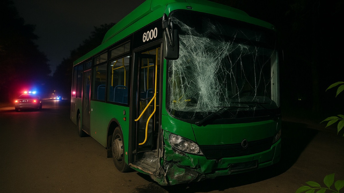 Страшное ДТП в Алматы: автокран врезался в автобус