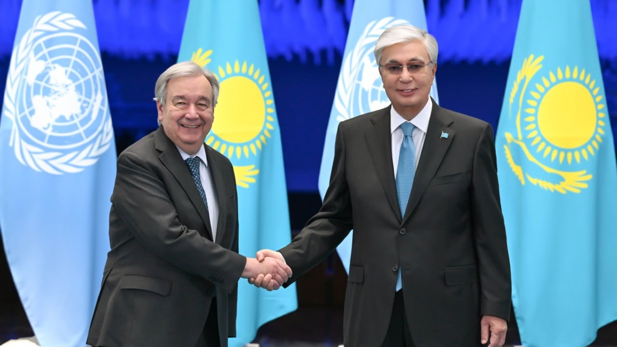 Тоқаев БҰҰ Бас хатшысы Антониу Гутерришпен келіссөз жүргізді