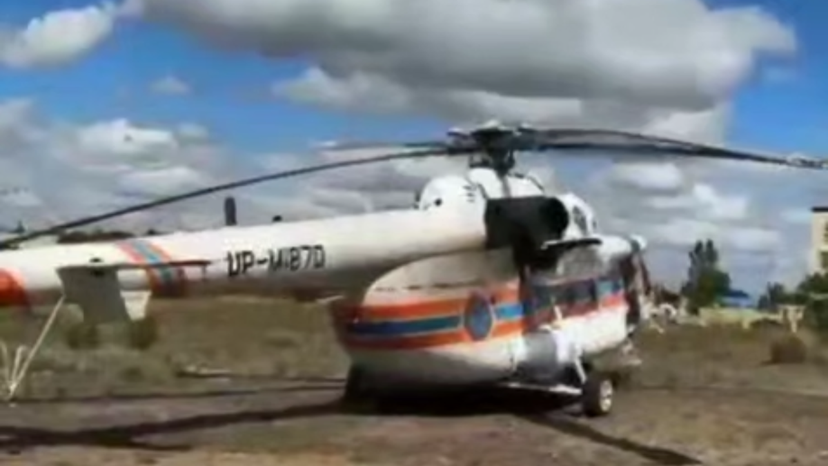 В Жезказгане новорождённого экстренно доставили в больницу авиацией МЧС
