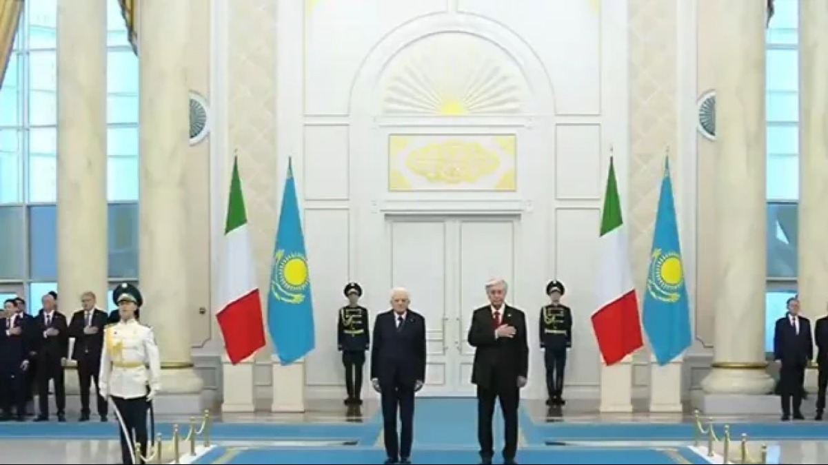 Тоқаев Италия Президентін Ақордада қарсы алды   