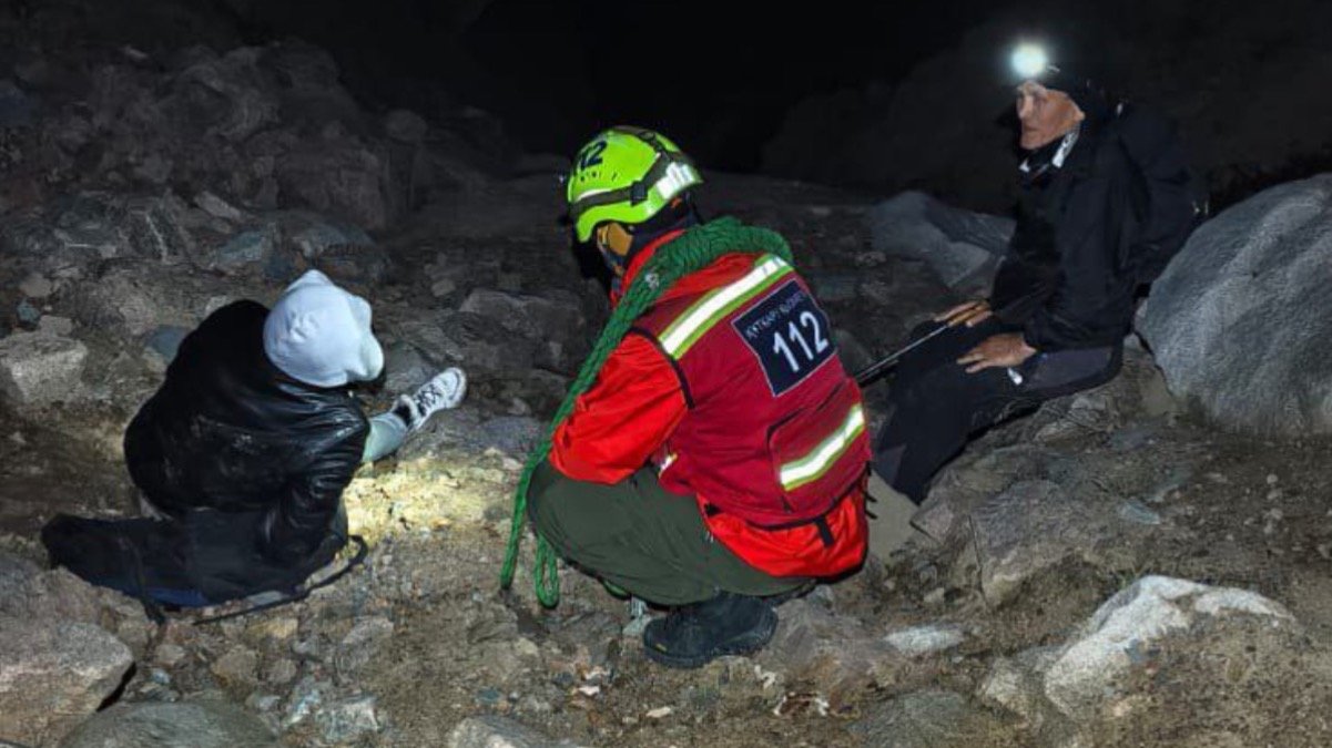 Туристы заблудились в горах Алматы