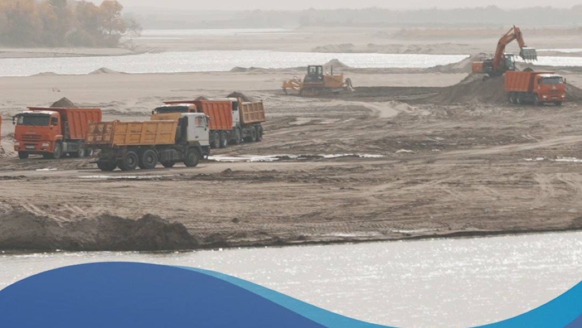 На Коксарайском контррегуляторе извлекли 60 тысяч кубометров песка