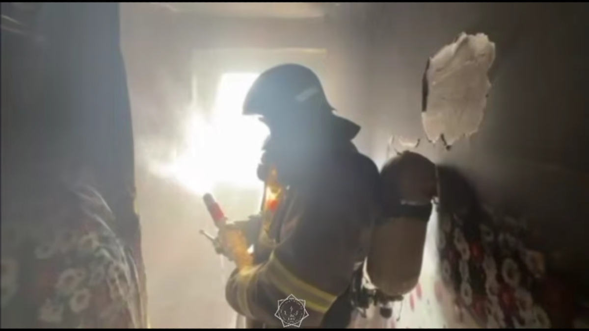 Спасатели предотвратили взрыв газовых баллонов при пожаре в Костанайской области