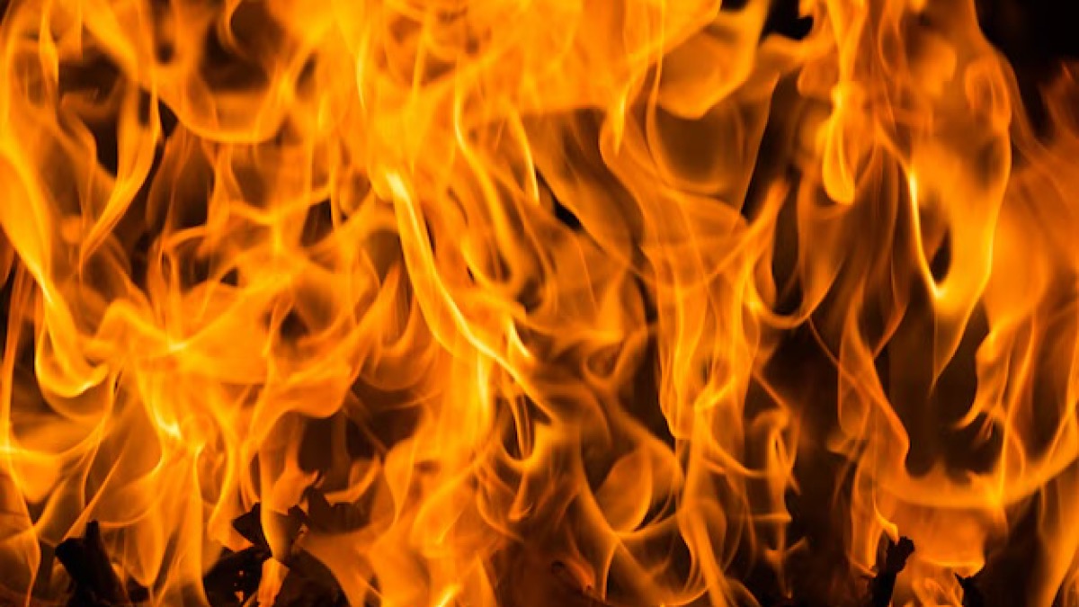 В Астане спасатели тушат возгорание павильона