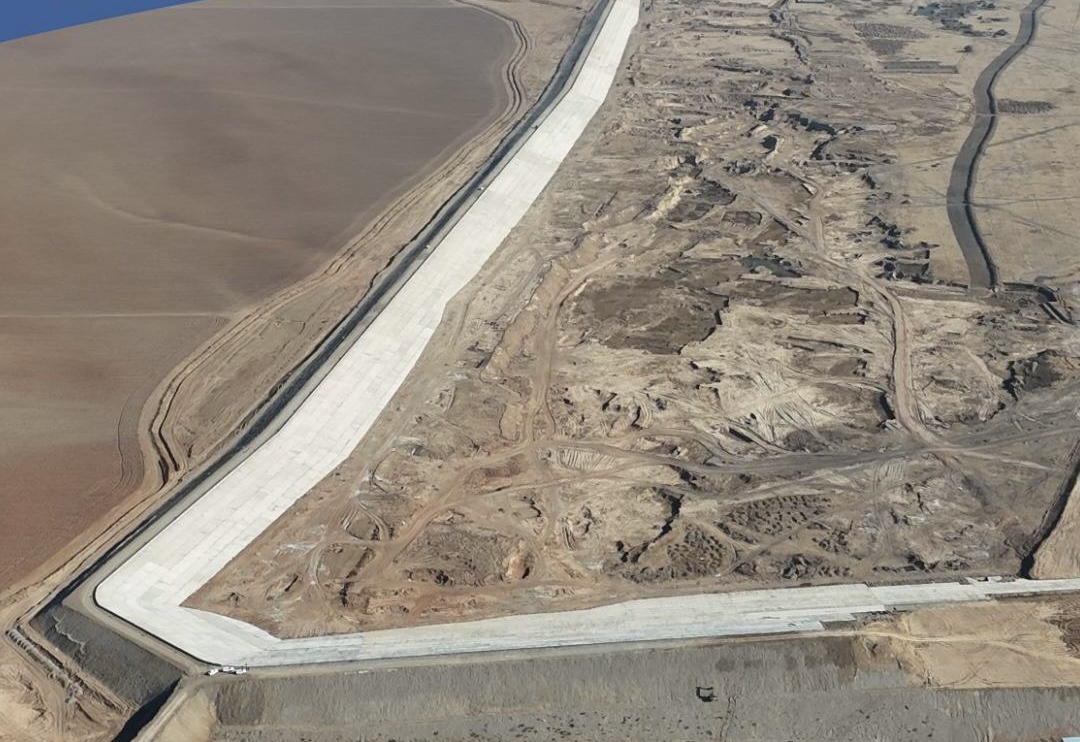 В Туркестанской области продолжается строительство двух крупных водохранилищ