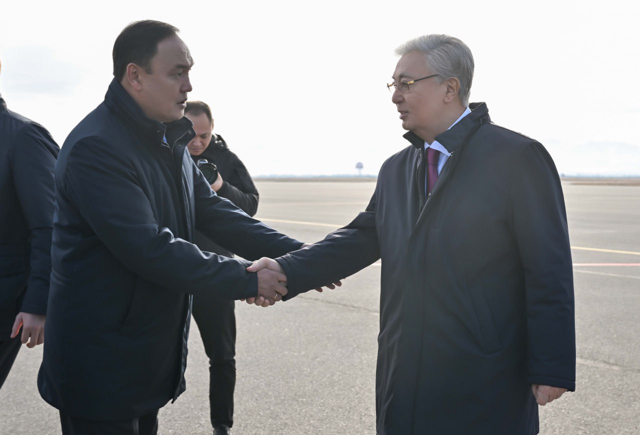 Президент прибыл с рабочей поездкой в Жамбылскую область