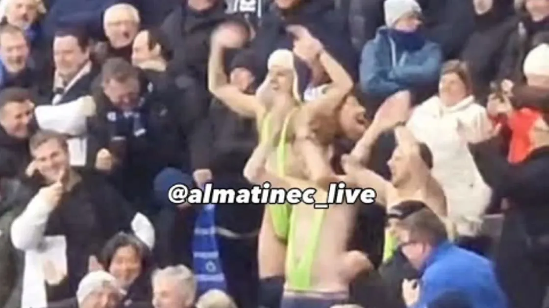 "Қайрат" – "Брюгге" матчында жартылай жалаңаш киінген үш шетелдік жанкүйер ұсталды