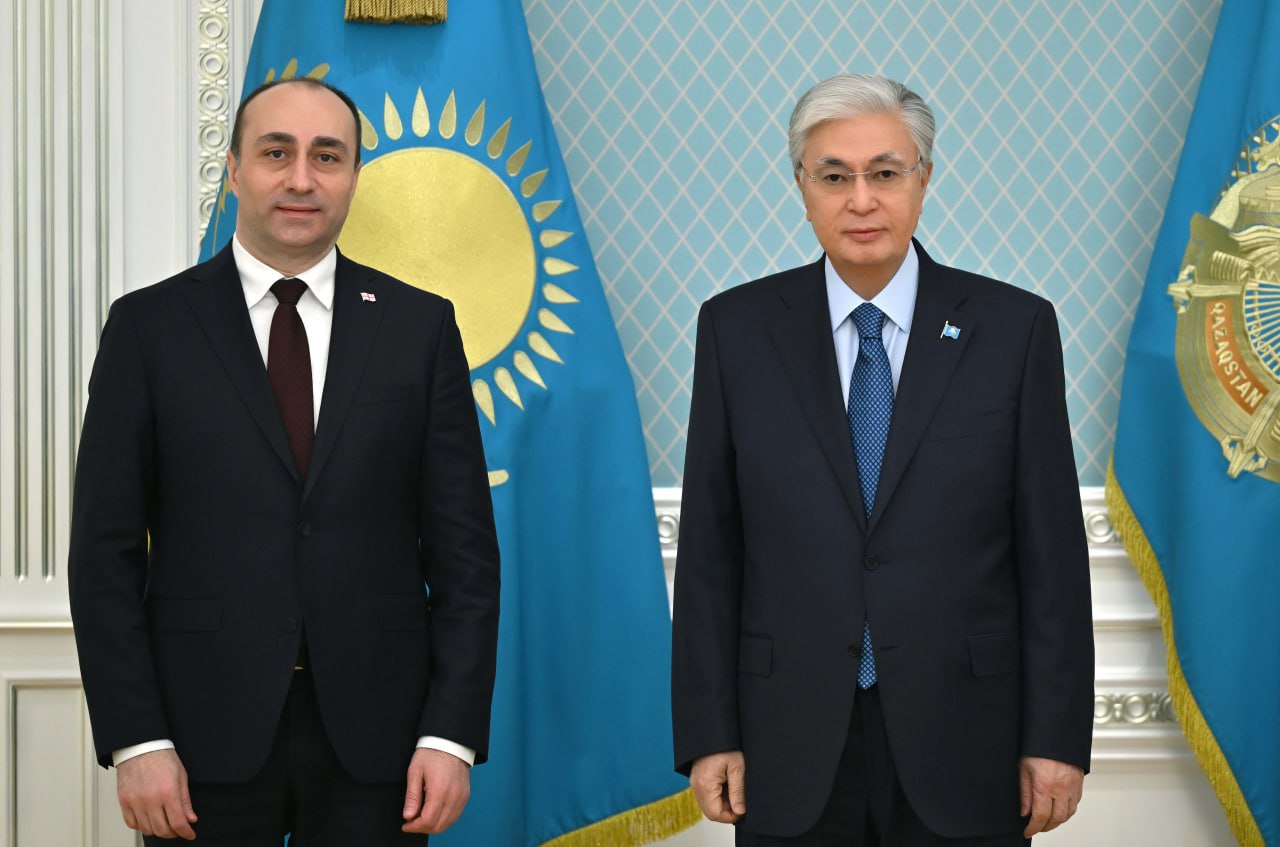 Токаев принял министра внутренних дел Грузии Гелу Геладзе