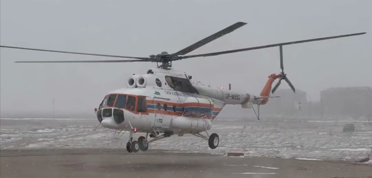 Пациента срочно доставили вертолётом санавиации в Жезказган