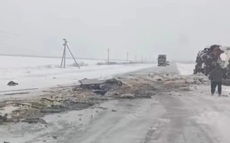 Астана – Петропавл жолында екі жүк көлігі соқтығысып, бір адам көз жұмды