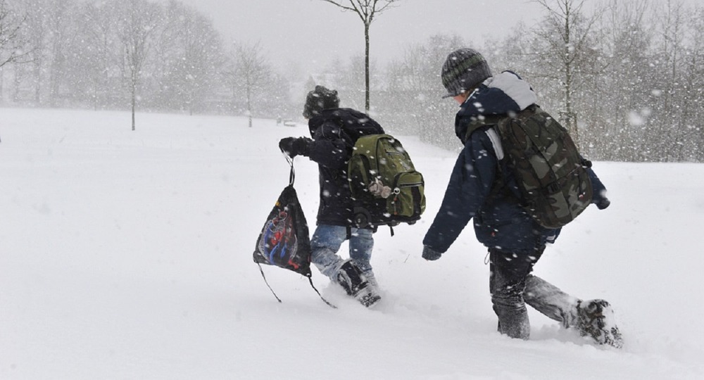 В столице из-за непогоды изменили формат обучения для младших классов