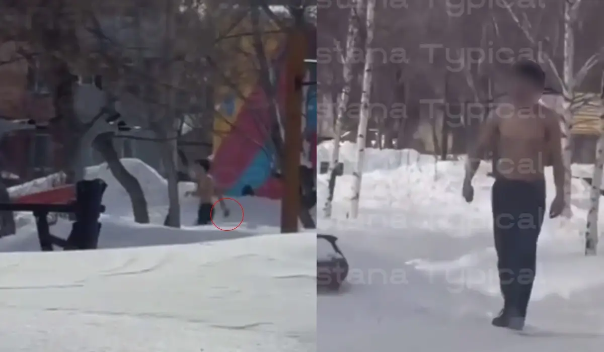 Елордада қолына пышақ ұстап, көше кезген ер адам ұсталды