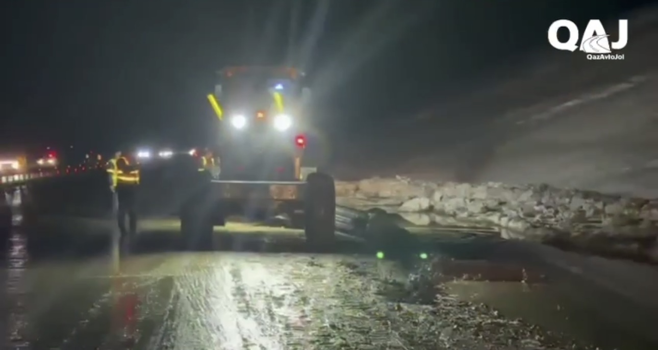 На трассе Астана - Павлодар зафиксирован перелив талых вод