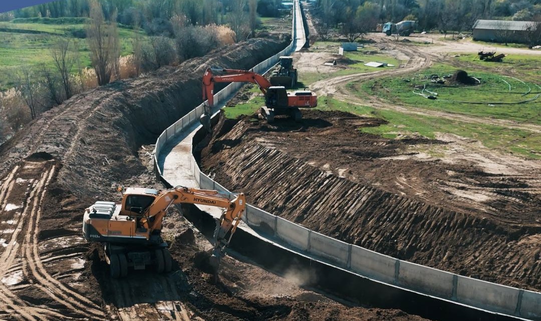 Более 140 км ирригационных сетей реконструируют в Туркестанской области