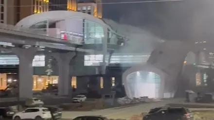 Пожар произошёл на станции LRT в Астане